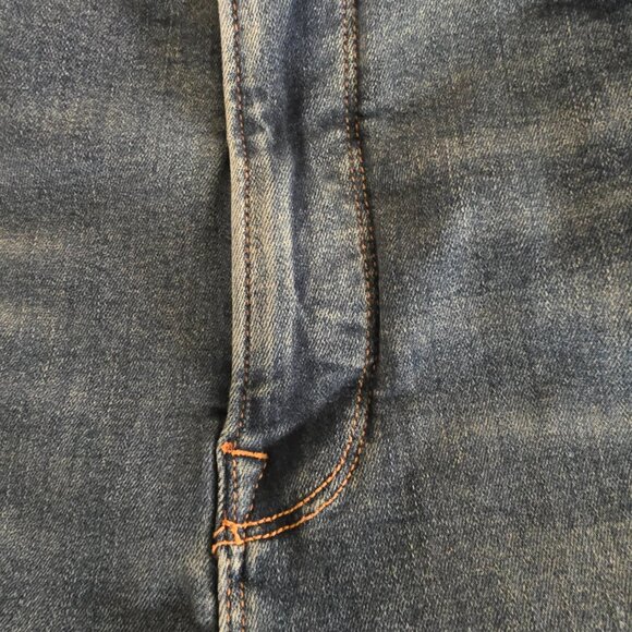 Good American Women's (16) Blue Jeans Indigo 402 Stretch Zipper w/Button Closure - Picture 13 of 16